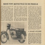 NOVÉ ČZ 1960